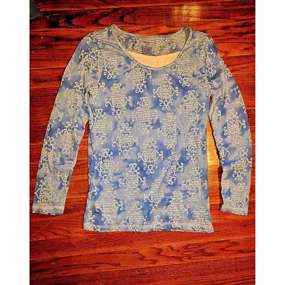 Danskin Now Top Multicolor Women Size Medium  Cotton Blend Long Sleeve - Picture 7 of 7